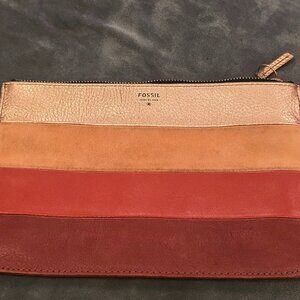 Fossil Multi-Color Leather clutch pouch